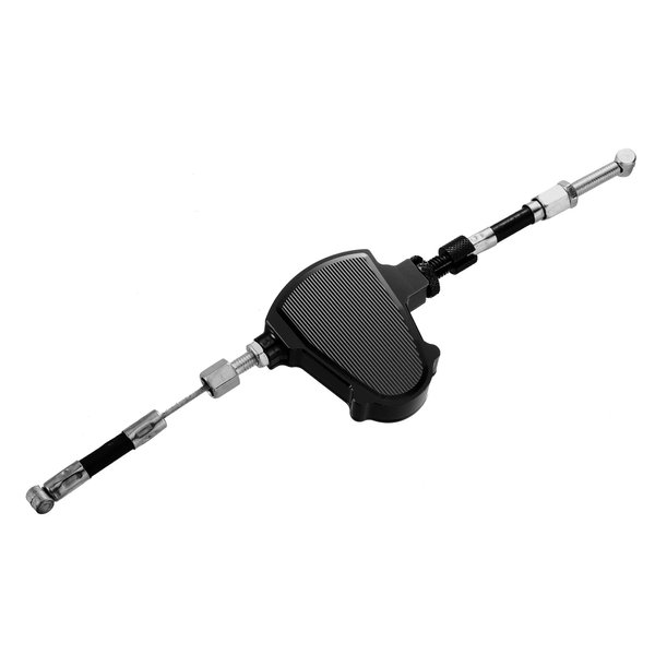 Motoforti Universal CNC Aluminum Alloy Motorcycles Easy Stunt Pull Clutch Cable Lever Replacement for Economizer System Black