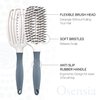 Boar Bristle Detangling Brush - Great for Thick, Dry, Curly or Straight Hair, Adults and Kids. Travel-Friendly Hair Detangler for Women.