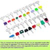 WAH LIN PARTS 39 Heavy Equipment Construction Master Ignition Keys Set for JLG Caterpillar Volvo JCB JD Bobcat Terex Hyster Genie Case Komatsu Indak Kubota and More