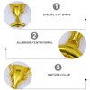 ABOOFAN 5Pcs Gold Foil Balloons Trophy Mylar Balloons for Basketball Football Soccer Anniversary Birthday Party Decor Supplies
