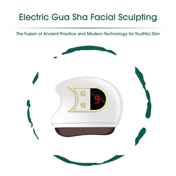 Electric Gua Sha Facial Sculpting. Portable, Wireless, and Multi-Functional for Women and Men