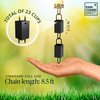 Rain Chains Direct - Square Link Rain Chain - 8.5 FT - Durable Black Powder-Coated Aluminum - Premium Rain Chains for Gutters