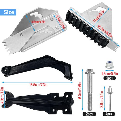 4 PCS Anti-Skid Shoe Kit for Extension Ladder, Extension Ladder Feet Replacement Parts, Extension Ladders Support Accessories (1)