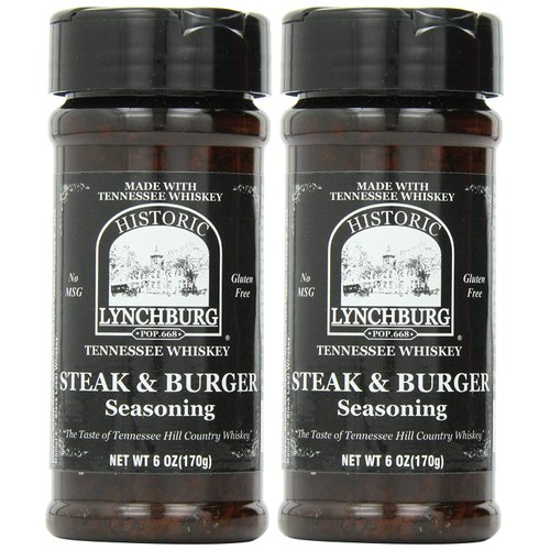 Historic Lynchburg Tennessee Whiskey Steak & Burger Seasoning - 2 Pack