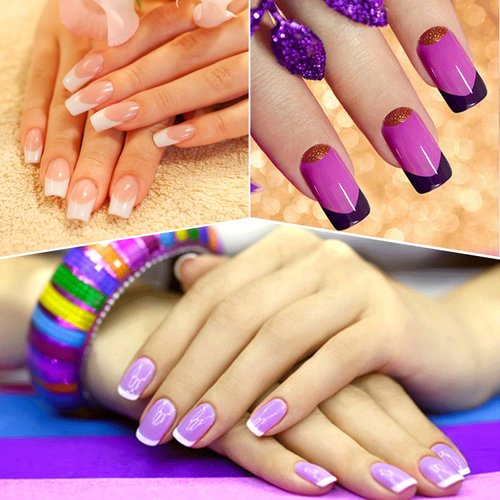 Keepzi 36 Sheets Easy Line French-Style Manicure Gel Nail Stickers, 1368 Pieces Slot-Type U Tip Stencils Nails Guides Strips Tape Guide Tool for Finger Toes and Moon Shape Nails Art Plastic Template