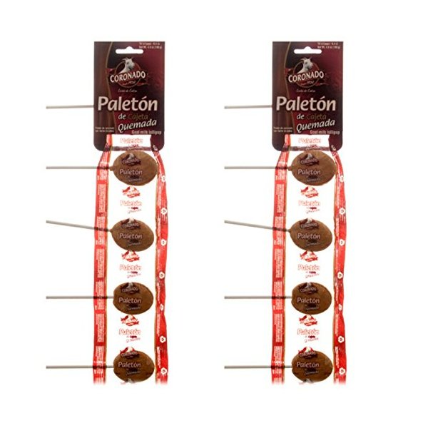 Coronado Paleton De Cajeta Quemada (Goat Milk Lollipops) (Caramel Milk Lollipops, 20)