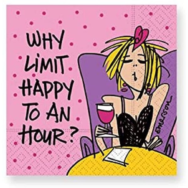 Design Design Limit Cocktail Napkins, 5", Multicolor