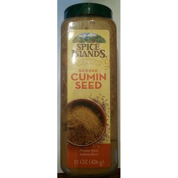 Spice Islands Premium Ground Cumin Seed 15 Oz (426g) Kitchen Bottle