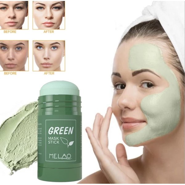 Green Tea Mask for Face, (1.35oz) Luxury Clay Detox for Scrub, Skin Care Exfoliator, alternative for Clay, Mud, Facial Masks and Blends. Hydrating, Pore Cleansing, Beauty Exfoliating Products for Acn