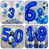 Number 3 Balloon 40 inch, Dark Blue Big Number Balloon, Giant Foil 3 Balloons Number, Helium 3rd Birthday Balloons for Kids Boys Girls Birthday Party Decorations Wedding Anniversary Event Supplies
