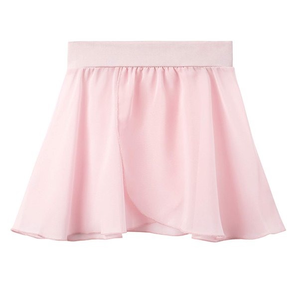 Stelle Girls Women Ballet Skirt Dance Wrap Skirt Chiffon Toddler Ballet Skirts (4-6 Years, Pink (Pull On))
