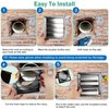 4" Upgrade Metal Dryer Vent Cover for House, Premium Stainless Steel Dryer Vent with 4 Screws Rubber Gasket, Exterior Wall Vent Cover with Louvre for Dryer Vents Range Hood Vent AC Vent by Hydencamm