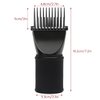 Segbeauty Blow Dryer Comb Attachment, Black Brush Attachments for Hair Dryer Concentrator Nozzle 1.57-1.97", Pro Hairdressing Styling Salon Tool for Straightening Detangling Fine Curly Natural Hair