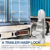 KUAFU Trailer Hasp for Enclosed Trailer Door Latch Cargo Trailer Bar Cam Lock Handle Keeper Padlock Enclosed Car Hauler