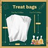 LOKIQNG Cellophane Treat Bags - Clear Cookie Candy Bags with Twist Ties for Party Favors (100PACK,6x10inch)