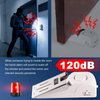 KERUI Upgraded Door Stop Alarm with Portable Door Lock 120 dB Travel Door Stopper Door Wedge Alarm with 3 Levels Sensitivity for Hotel, Home, Apartment