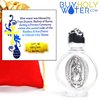 Holy Water Pope Francis Vial ✞ Pope Blessed Portable Bottle ✞ The Only Authentic Certified Holy Water Font Online ✞ Vatican Direct Baptism Wedding Christian Catholic God Jesus Religious (Silver)