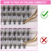 Fenshine Cluster Lashes Individual Lashes Wide Stem 0.07D 10D/20D Curl Mix 9-14mm Length DIY Eyelash Extension Individual Soft False Lashes for Personal Use at Home