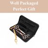 5.5 inch Hair Cutting Scissors Set with Razor, Leather Scissors Case, Barber Hair Cutting Shears Hair Thinning/Texturizing Shears for Professional Hairdresser or Home Use (Rose Gold)