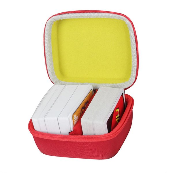 adada Hard Travel Case for Skip BO + UNO Card Game/Skip BO + Phase 10 Card Game.Fits up to 300 Cards.Not Including Cards (Red+Yellow)