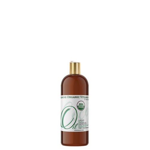 Organic Vitamin E Oil and Jasmine Essential Oil Infused Blend - Organic Natural 43,000 IU Vegan Gentle Multi-Use Skin Hair Face Body Cuticle Moisture Daily Use - Packaging May Vary (2 oz.)
