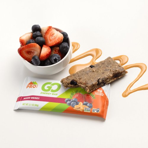 PROBAR - GO Energy Bars - Mixed Berry - Gluten-Free, Non-GMO, Whole Food Ingredient Snack Bars - 12 Pack