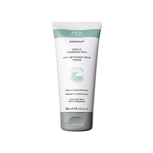 REN Clean Skincare - Evercalm™ Gentle Cleansing Milk - Soothing Face Wash for Sensitive Skin, Non-stripping, Cruelty-Free & Vegan