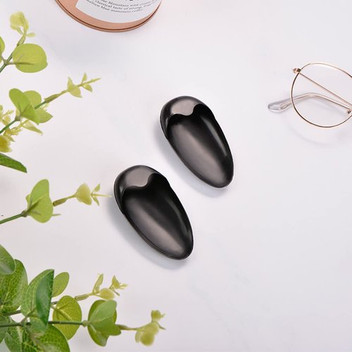 10 Pairs Black Plastic Hair Dye Earmuffs Ear Protectors Salon Hair Coloring Ear Cover Pads Caps Shields Hairdressing Professional Earmuff for Home Barber Shop Dyeing