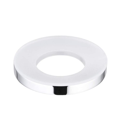 Aquaterior 3" Nickel Mounting Ring Spacer ABS Plastic For Glass Vessel Sink Drain Home Hotel Spa Bathroom Mount Support