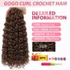 18Inch Gogo Curl Crochet Hair 6Packs Water Wave Synthetic Braiding Hair Extensions GoGo Curl Crotchet Hair for Black Women (18 Inch (Pack of 6), 30#)