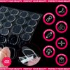 Teenitor 20 Sheet Nail Adhesive Tabs with Nail Stand for Press ons, Double Sided Press on Nail Tabs Nail Glue Stickers, Press on Nail Glue Tabs Sticky Nail Tabs, Adhesive Tabs for Nails with Nail File