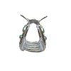 Hair claw clip turquoise blue stones south western design metal rectangle shape