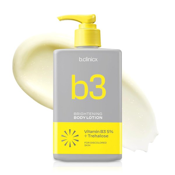 b.clinicx B3 Body Lotion (10.14 fl oz) - Body Lotion With 5% Niacinamide, Body Cream, Korean Skin Care