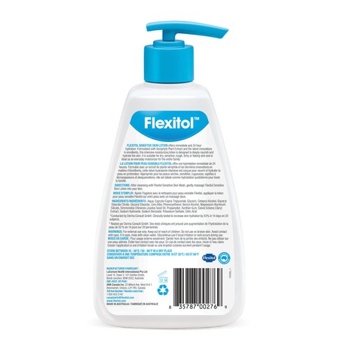 Flexitol Sensitive Skin Lotion, 250 ml, 8.45 Oz