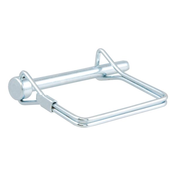 CURT 25081 Trailer Coupler Pin, 1/4-Inch Diameter x 2-3/4-Inch Long, Clear ZINC