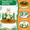 Leinuosen 9 Pcs Baby Jungle Animals Honeycomb Centerpieces Safari Baby Shower Decorations Jungle Safari Sage Green Themed Birthday Party Supplies for Boys Kids Baby Shower Nursery Party Decor