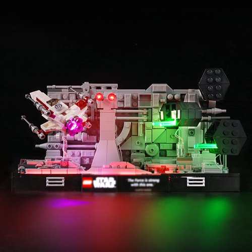 YEABRICKS LED Light Kit for Lego - Star Wars Death Star Trench Run Diorama Building Blocks Model, LED Light Set Compatible with 75329(Lego Set NOT Included)