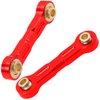 ShareGoo Aluminum Alloy Ball Bearing Steering Assembly Set w/Steering Tie Rod Compatible with Tamiya TT-02 TT02 1/10 RC Car (Red)