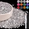 8000PCS 3mm Resin Rhinestones Bulk for Crafting (Silver), Flatback Bedazzling Crystals for Crafts DIY Nail Decoration, Gems Charms for Tumbler Shoes Clothing Fabric with Pickup Pen and Tweezers