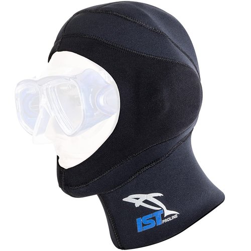 IST HD-6 Dual Layer 5mm Neoprene Dive Hood, Use with ProEar Mask (Small)