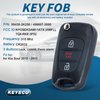 Keyecu Replacement Remote Key Fob for Kia Soul 2010 2011 2012 2013 ID46 315MHz FCC ID: NYOSEKSAM11ATX(AMFL) / 95430-2K340