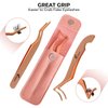 LIZMANN Eyelash Applicator Tool 2 PCS Lash Tweezers for Mistake-Proof Artificial lashes Placement self-adhesive eyelashes DIY lash Extension Wisp Applicator for lash extension kit – lash Clusters