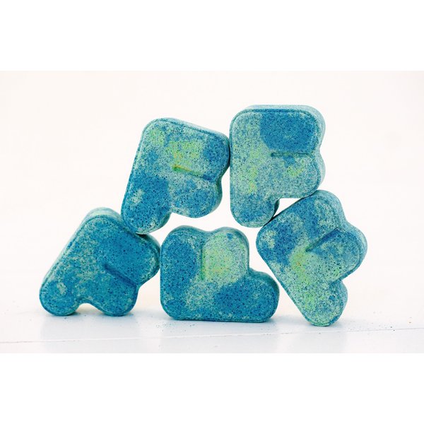 Bath Bombs for Women Relaxing - F Shape Vanilla Bath Bombs - Luxury Bath Bomb Set of 5 - Natural Bath Bomb Set for Women