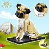 KAZI Dog Building Toy Set,Dogs Gift for Animal-Lovers,Ideas Pug Dog,Building Set for Girls and Boys,Creative Buildable Toys for Kids 8 and Up,Christmas Decor,Party Favors