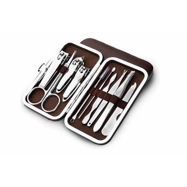 10 PCS Manicure Pedicure Set Nail Clippers - Stainless Steel Manicure Kit - Tools for Nail,Cutter Kitsfor Women or Men,Includes Cuticle Remover Professional Nail Kit with Portable Tra