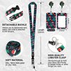ID Badge Holder with Lanyard Christmas Decoration, Retractable Badge Holders Reels with Lanyards Adjustable, for Women Kids Teacher Nurses Doctor Student