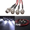 ShareGoo 4Leds LED Light Headlights Taillight Kit Accessories Compatible with Traxxas HSP Tamiya Redcat RC4WD Axial SCX10 1/10 1/12 RC Car Truck Tank Crawler