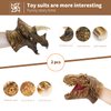 Yolococa Dinosaur Hand Puppets Realistic Latex Soft Animal Head Toys Set, Hand Puppet Toys Gift for Kids, Party Show Imaginative Play (Tyrannosaurus & Triceratops)