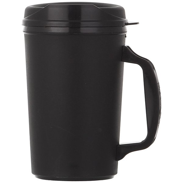ThermoServ Foam Insulated Mug, 20-Ounce, Black