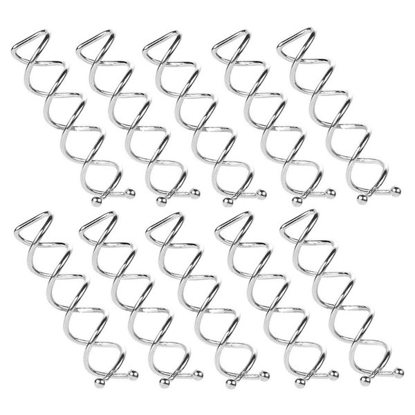10 Pcs Silver Spiral Hair Pins Twist Screw Hair Pins DIY Hair Style Hair Clip Hair Accessories for Women and Girls
